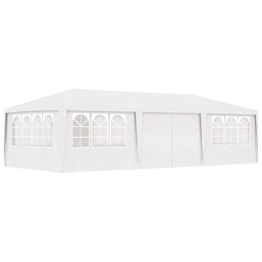 Berkfield Professional Party Tent with Side Walls 4x9 m White 90 g/m?