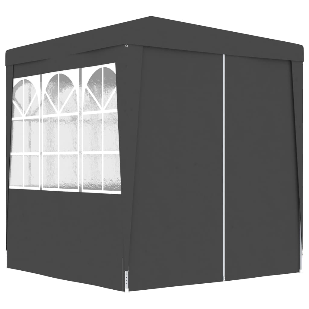 Berkfield Professional Party Tent with Side Walls 2x2 m Anthracite 90 g/m?