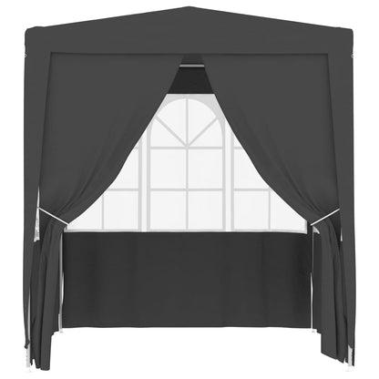 Berkfield Professional Party Tent with Side Walls 2x2 m Anthracite 90 g/m?