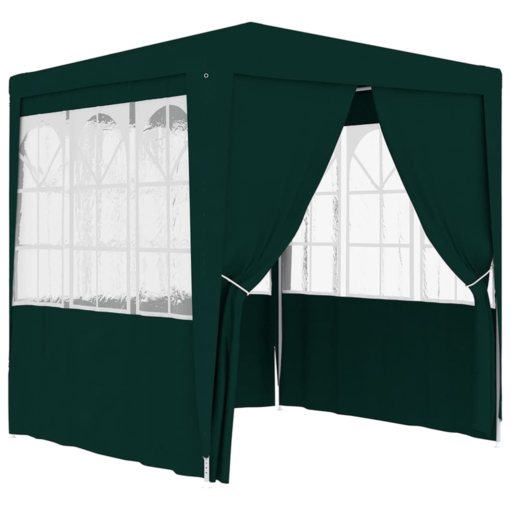 Berkfield Professional Party Tent with Side Walls 2.5x2.5 m Green 90 g/m�__