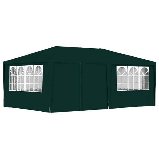 Berkfield Professional Party Tent with Side Walls 4x6 m Green 90 g/m?