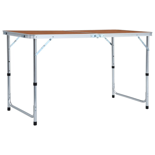 Berkfield Foldable Camping Table Aluminium 120x60 cm