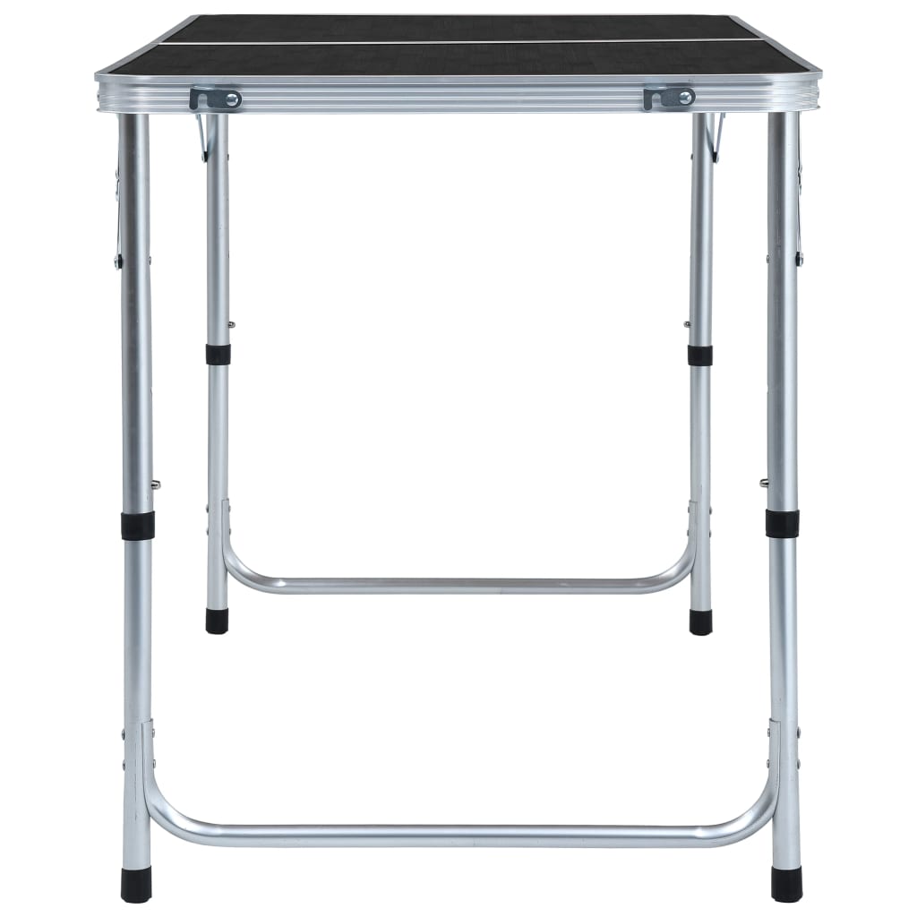 Berkfield Foldable Camping Table Grey Aluminium 120x60 cm