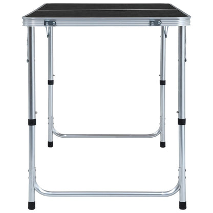 Berkfield Foldable Camping Table Grey Aluminium 120x60 cm