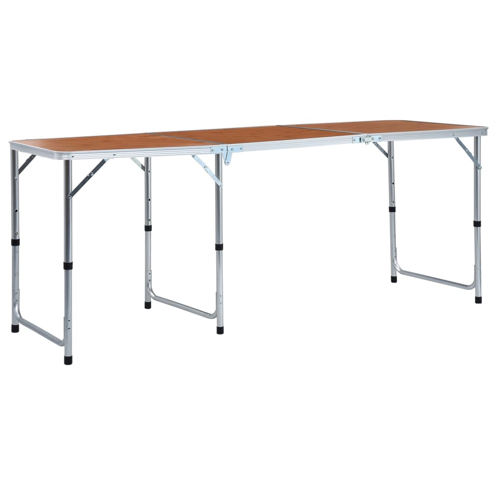 Berkfield Foldable Camping Table Aluminium 180x60 cm