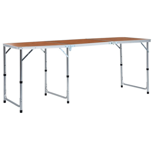 Berkfield Foldable Camping Table Aluminium 180x60 cm