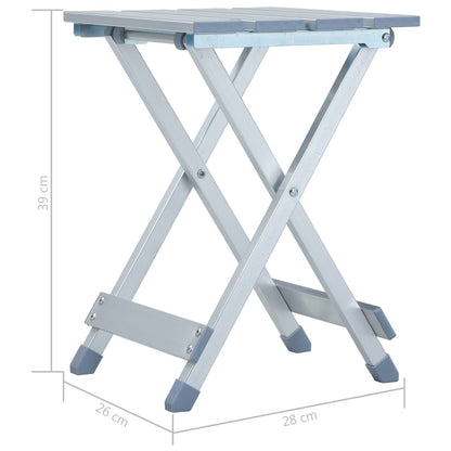 Berkfield Camping Stool Aluminium 28x26x39 cm