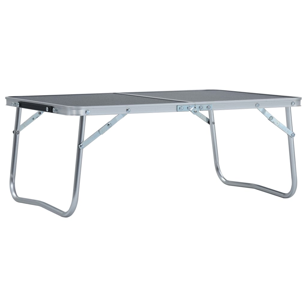 Berkfield Folding Camping Table Grey Aluminium 60x40 cm