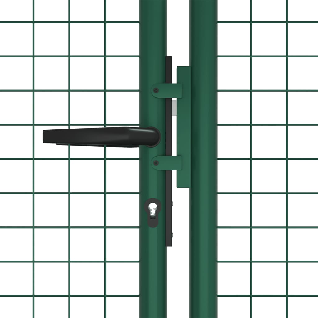 Berkfield Mesh Garden Gate Steel 400x125 cm Green