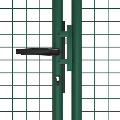 Berkfield Mesh Garden Gate Steel 400x125 cm Green
