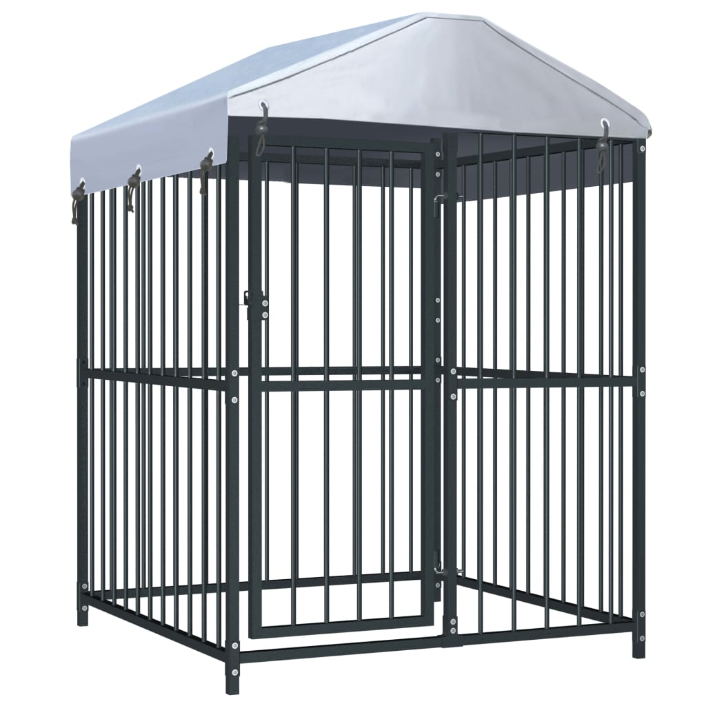 Berkfield Outdoor Dog Kennel with Roof 120x120x150 cm