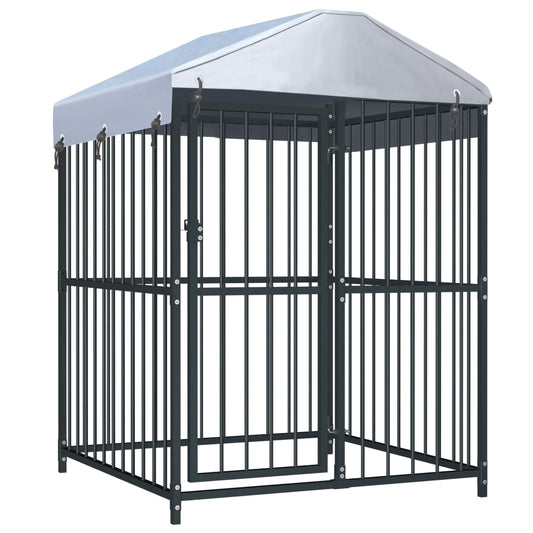 Berkfield Outdoor Dog Kennel with Roof 120x120x150 cm