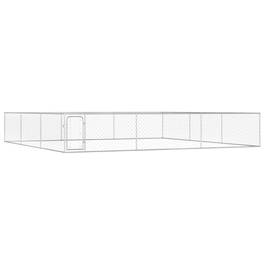 Berkfield Outdoor Dog Kennel Galvanised Steel 6x6x1 m