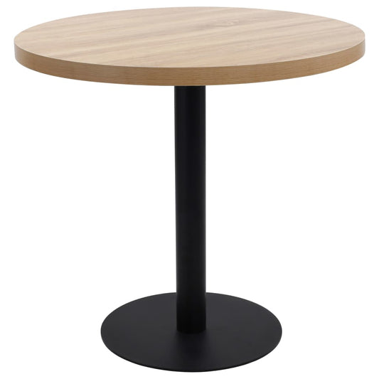 Berkfield Bistro Table Light Brown 80 cm MDF