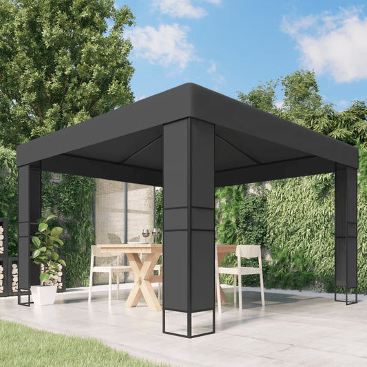 Berkfield Gazebo with Double Roof 3x3 m Anthracite