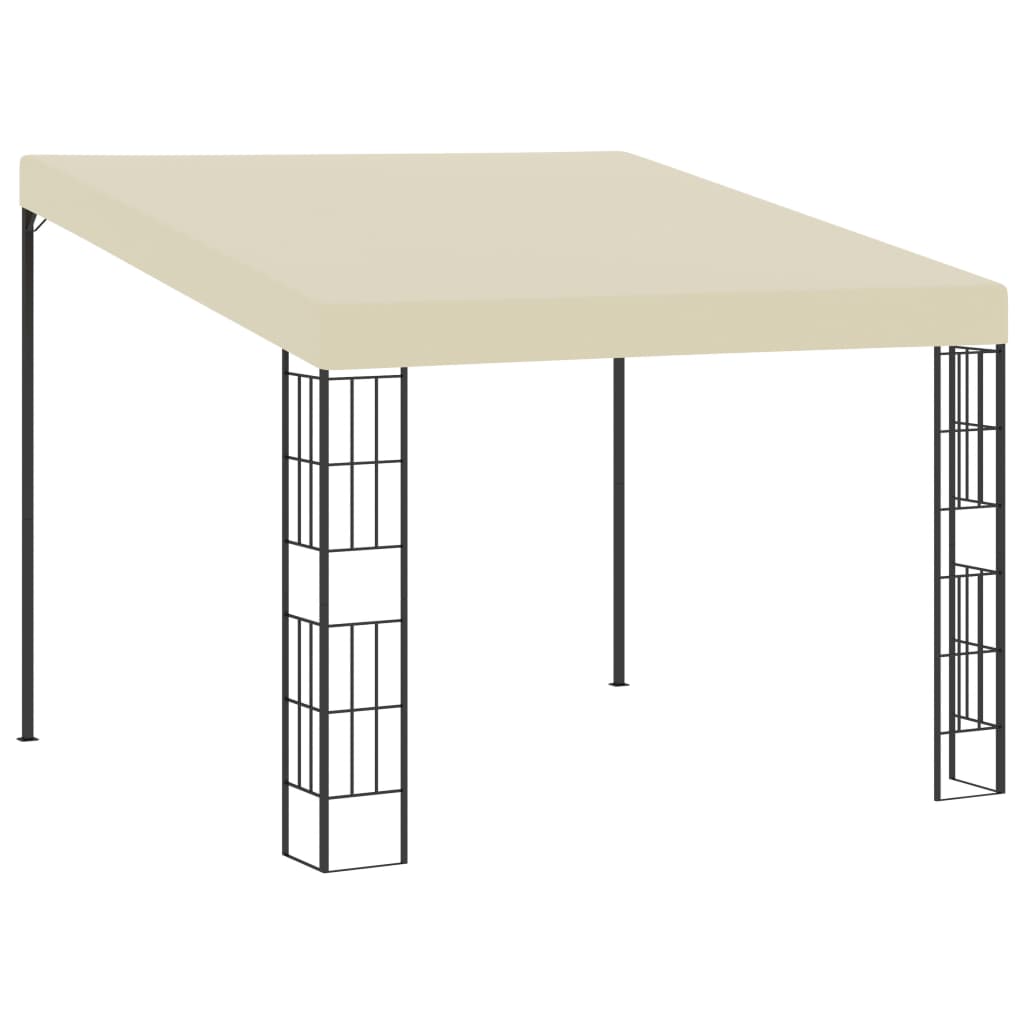 Berkfield Wall-mounted Gazebo 3x3 m Cream Fabric