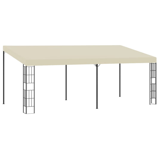 Berkfield Wall-mounted Gazebo 3x6 m Cream Fabric