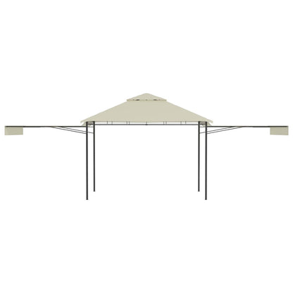 Berkfield Gazebo with Double Extended Roofs 3x3x2.75 m Cream 180 g/m�__