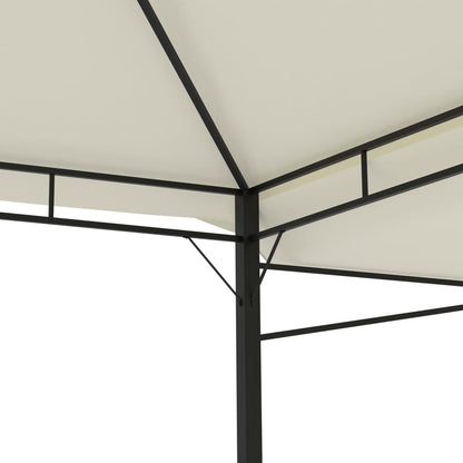 Berkfield Gazebo with Double Extended Roofs 3x3x2.75 m Cream 180 g/m�__