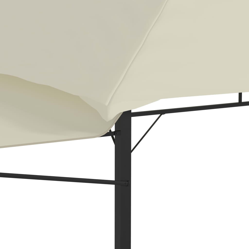 Berkfield Gazebo with Double Extended Roofs 3x3x2.75 m Cream 180 g/m�__