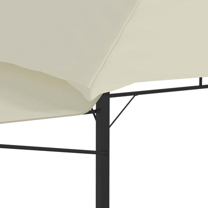 Berkfield Gazebo with Double Extended Roofs 3x3x2.75 m Cream 180 g/m�__