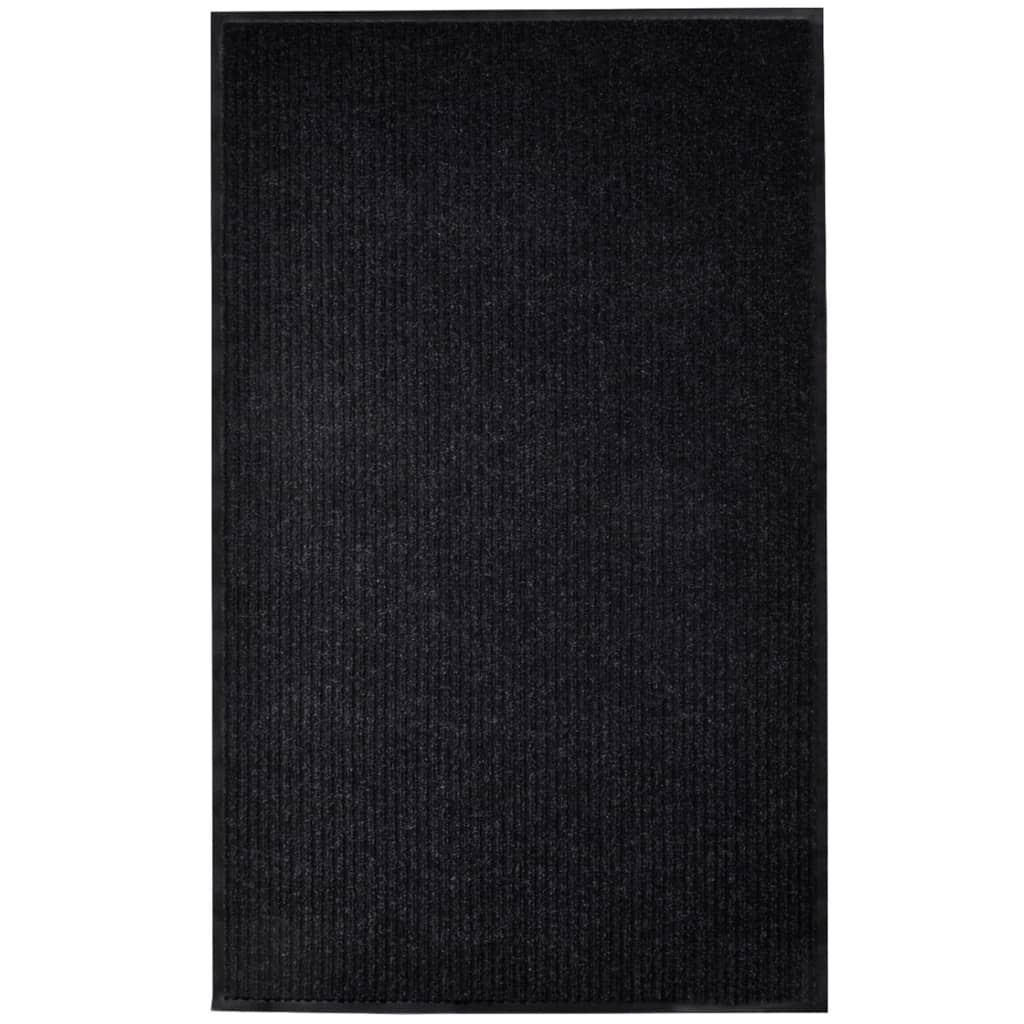 Berkfield Door Mat Black 117x220 cm PVC