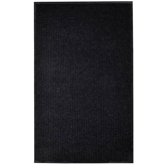 Berkfield Door Mat Black 117x220 cm PVC