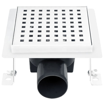 Berkfield Shower Drain 15x15 cm Stainless Steel