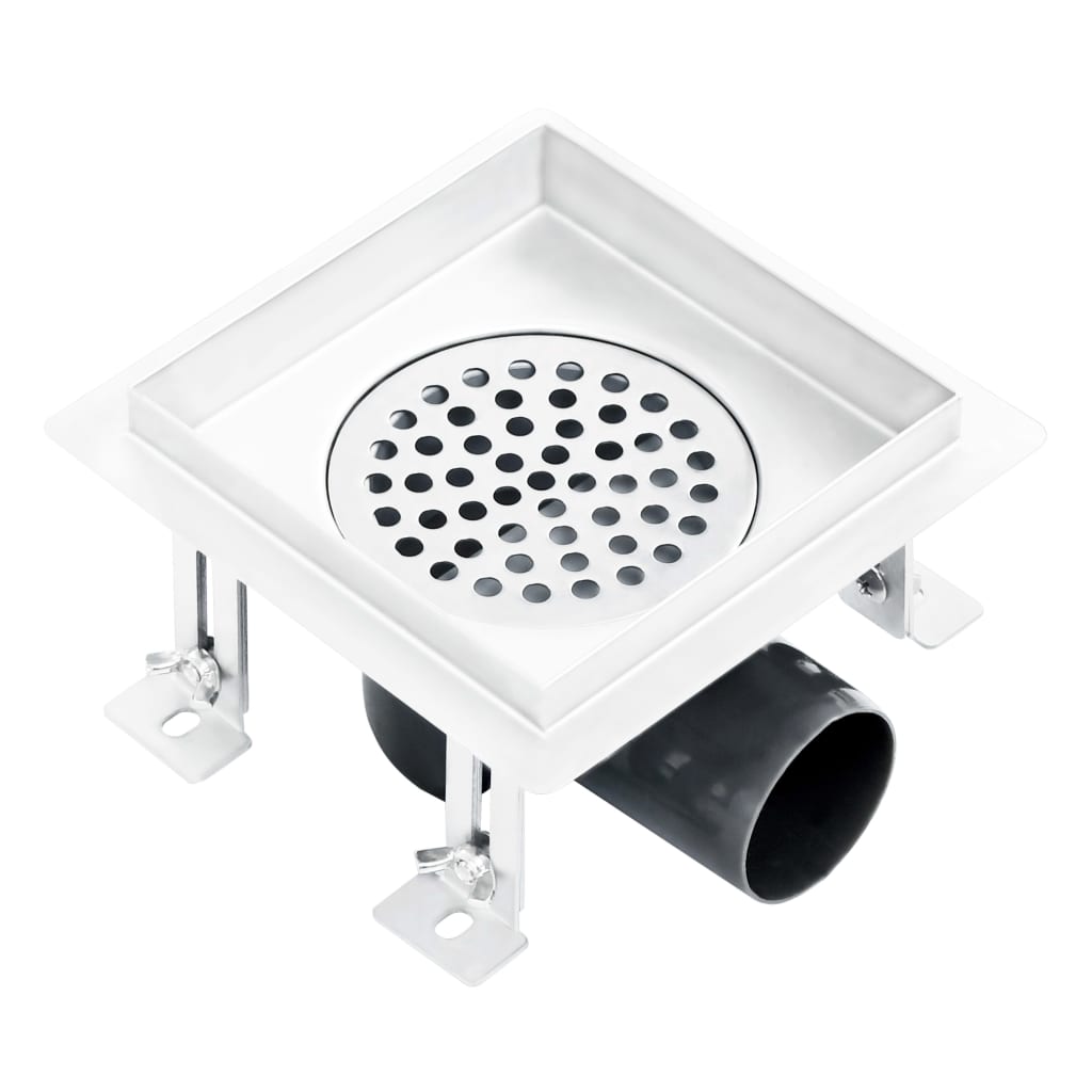 Berkfield Shower Drain 15x15 cm Stainless Steel