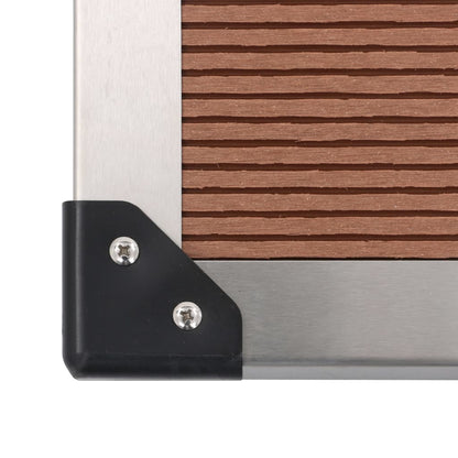 Berkfield Outdoor Shower Tray WPC Stainless Steel 80x62 cm Brown