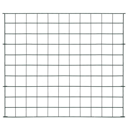 Berkfield Garden Fence Set 77.5x64 cm Green