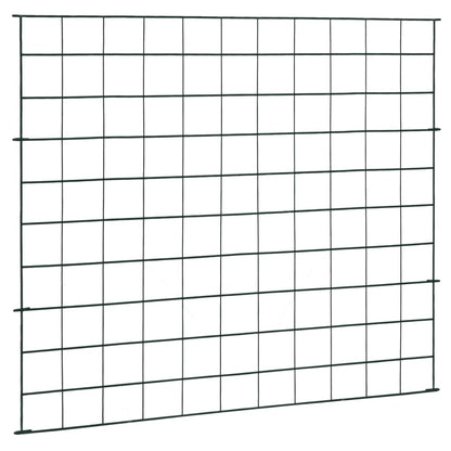 Berkfield Garden Fence Set 77.5x64 cm Green