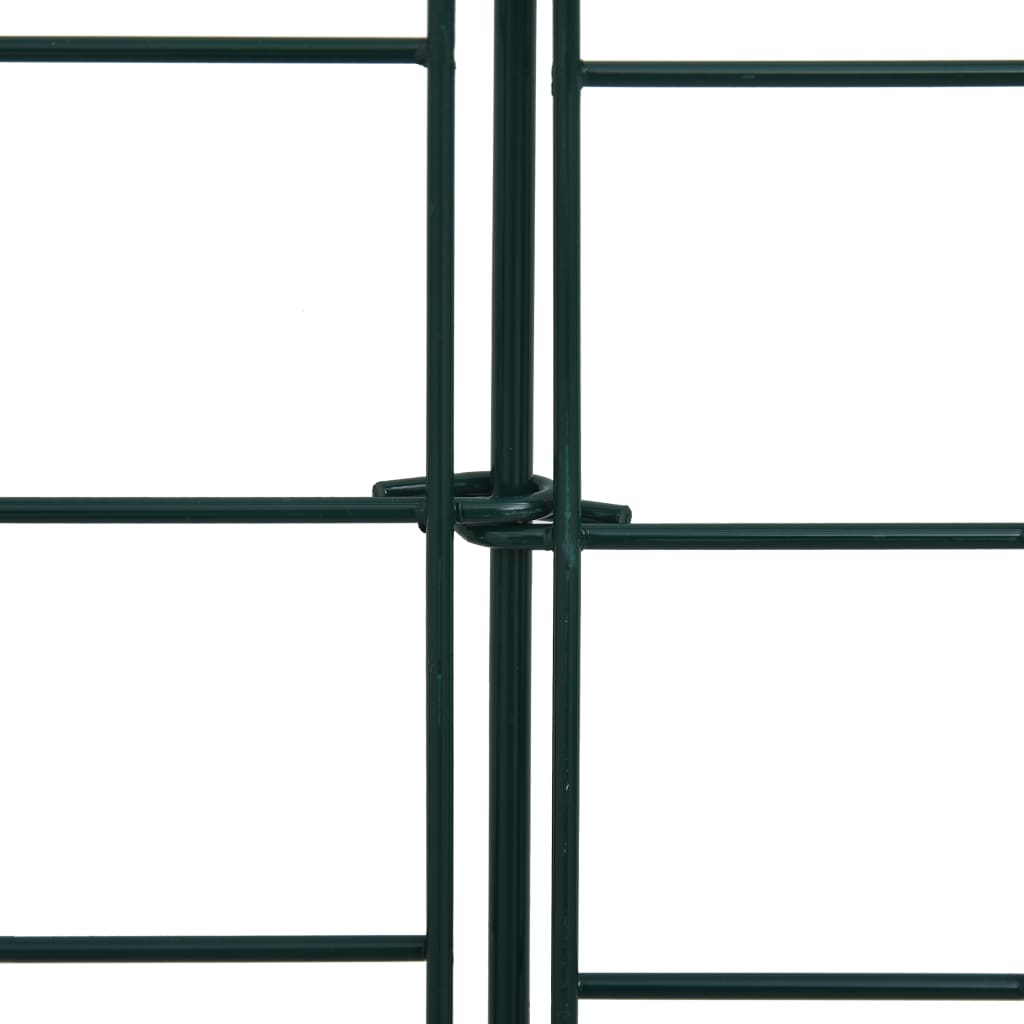 Berkfield Garden Fence Set 77.5x64 cm Green