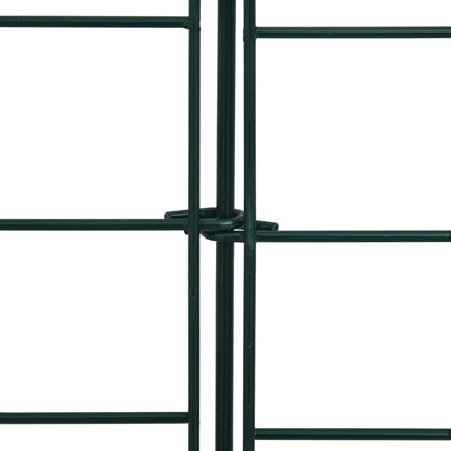 Berkfield Garden Fence Set 77.5x64 cm Green