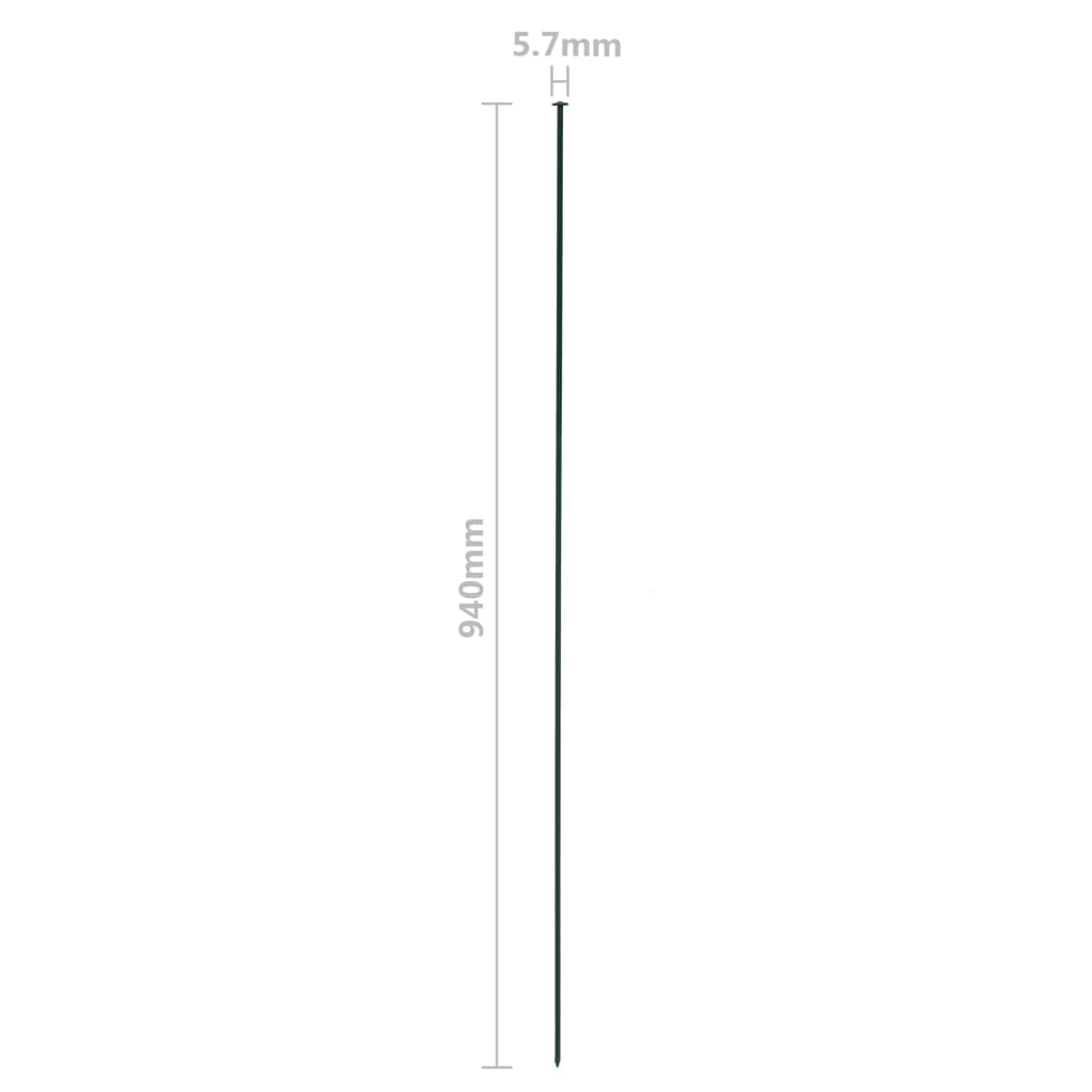 Berkfield Garden Fence Set 77.5x64 cm Green