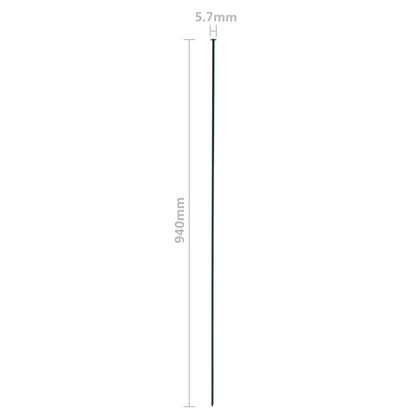Berkfield Garden Fence Set 77.5x64 cm Green