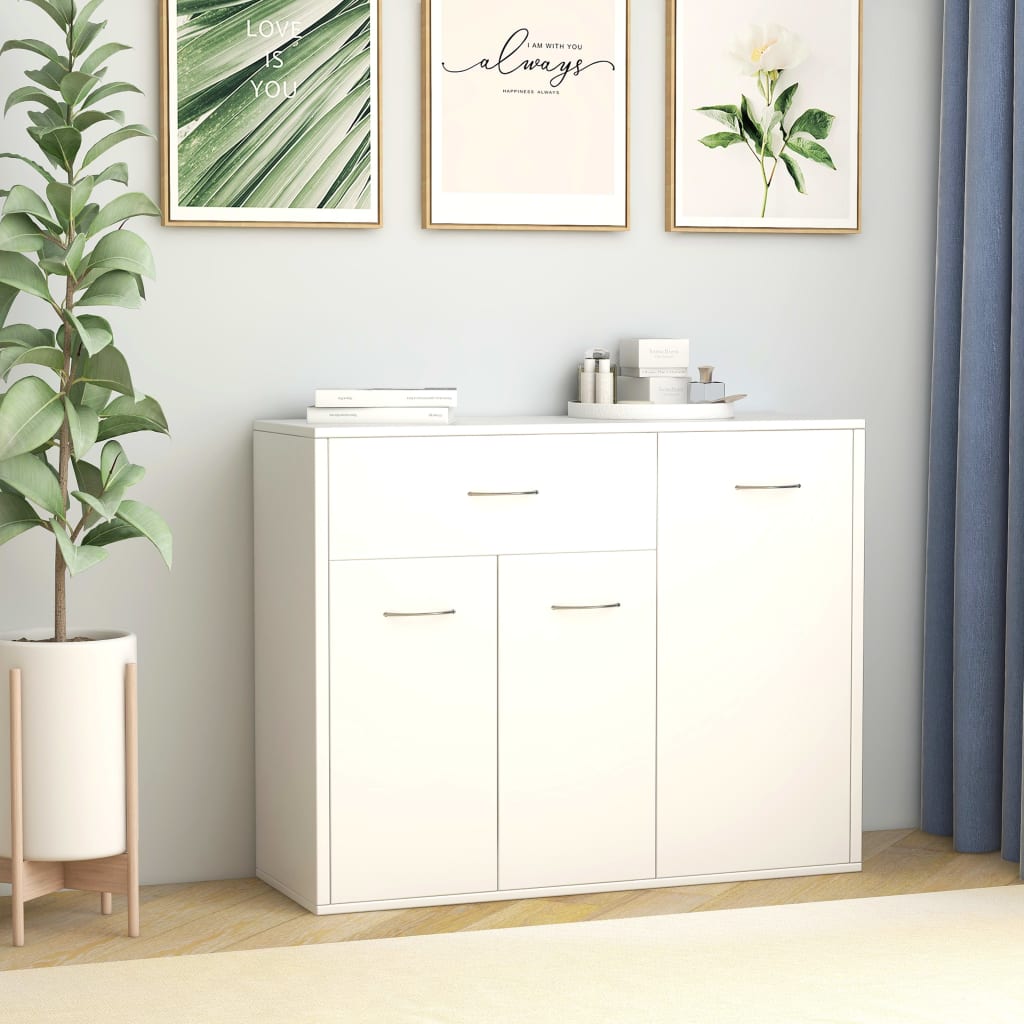 Berkfield Sideboard White 88x30x70 cm Engineered Wood