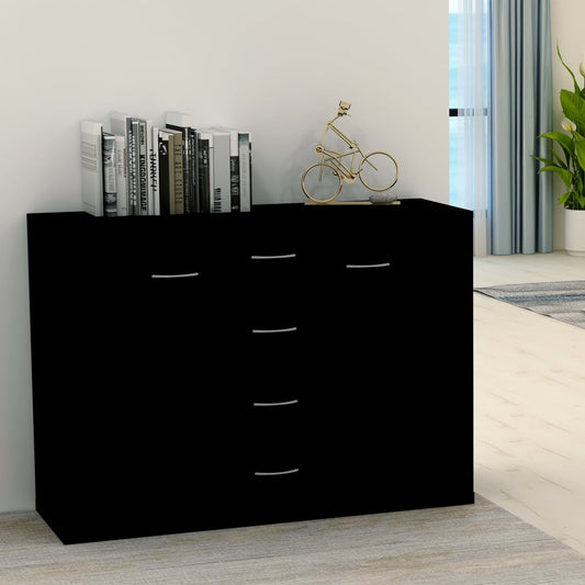 Berkfield Sideboard Black 88x30x65 cm Engineered Wood