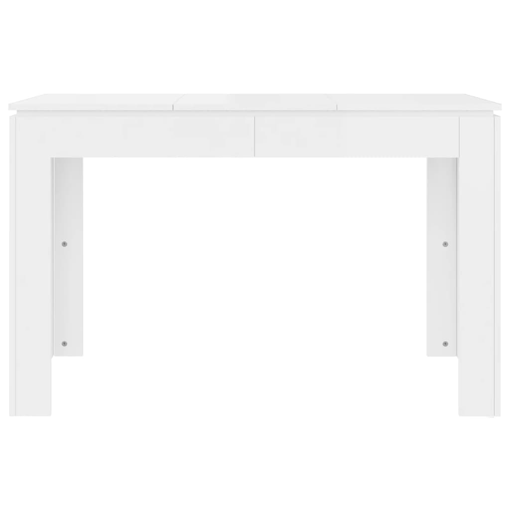 Berkfield Dining Table High Gloss White 120x60x76 cm Engineered Wood