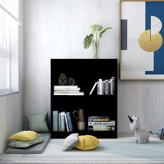 Berkfield Bookshelf Black 60x24x74.5 cm Engineered Wood
