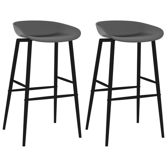 Berkfield Bar Chairs 2 pcs Grey