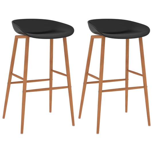 Berkfield Bar Chairs 2 pcs Black