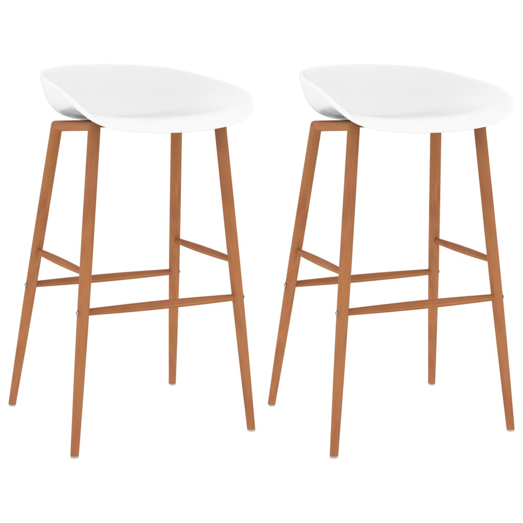 Berkfield Bar Chairs 2 pcs White