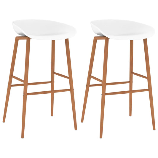 Berkfield Bar Chairs 2 pcs White