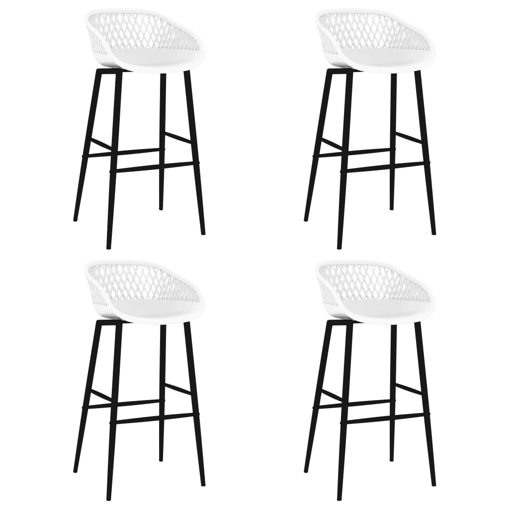 Berkfield Bar Chairs 4 pcs White