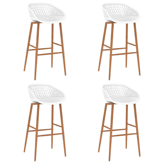 Berkfield Bar Chairs 4 pcs White