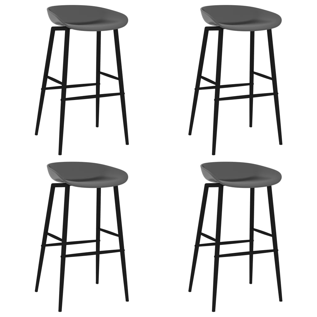 Berkfield Bar Chairs 4 pcs Grey