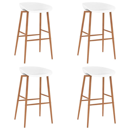 Berkfield Bar Chairs 4 pcs White