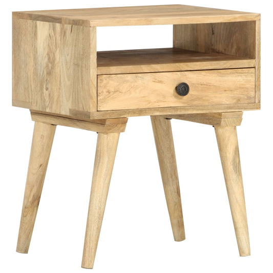 Berkfield Bedside Cabinet 40x35x50 cm Solid Mango Wood