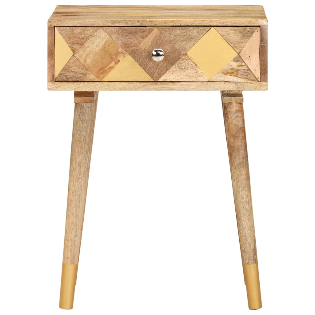 Berkfield Bedside Cabinet 43x30x58 cm Solid Mango Wood